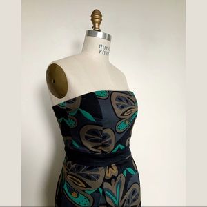 French Connection Strapless Clover Floral Dress